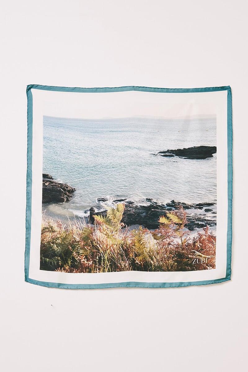 Pedro Del Hierro Pañuelo Seda Pragueira 65 X 65