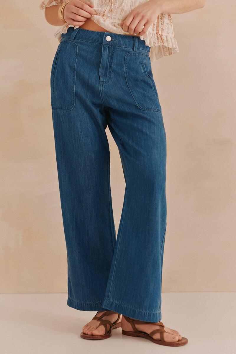 pedro del hierro Paris. Pantalones tencel