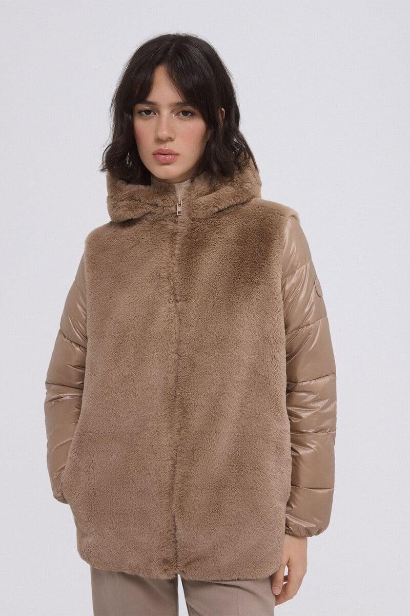 Pedro Del Hierro Parka Combinada Pelo