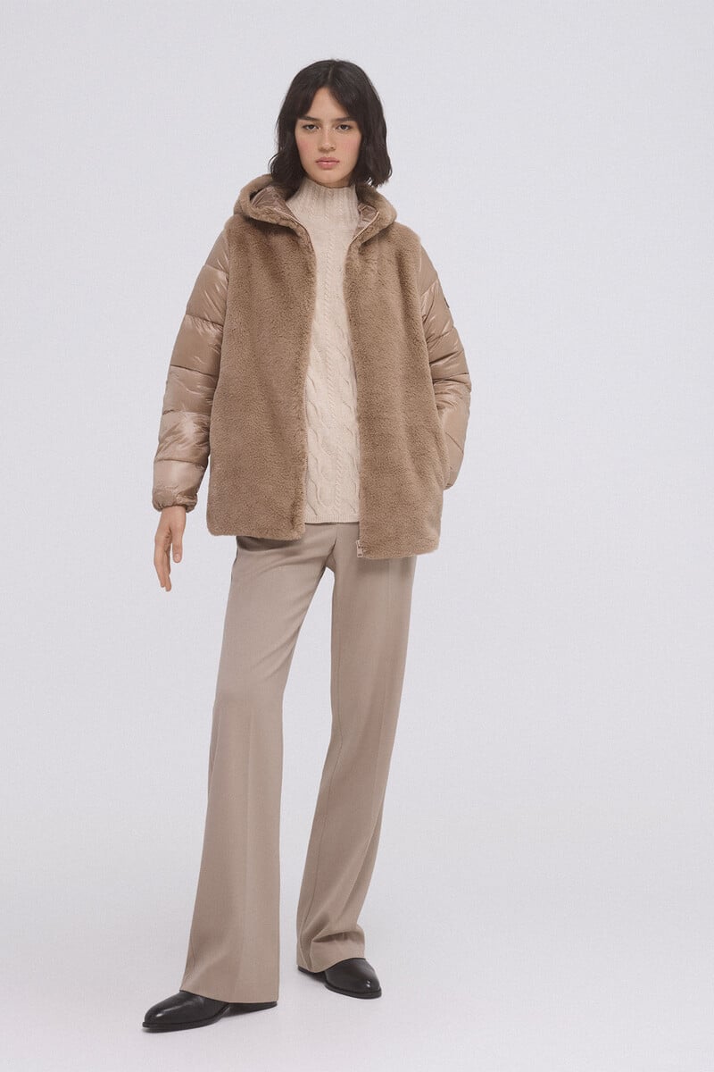 Pedro Del Hierro Parka Combinada Pelo