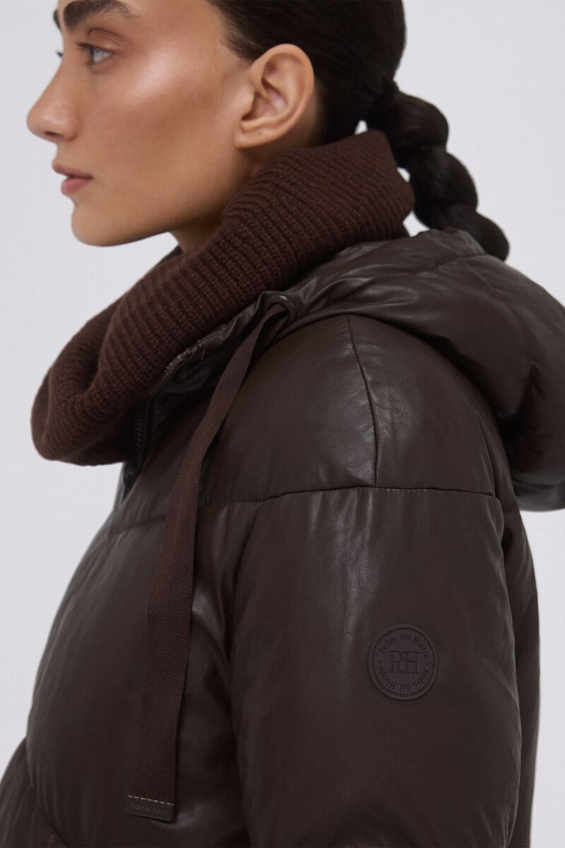 Pedro Del Hierro Parka Corta Con Capucha