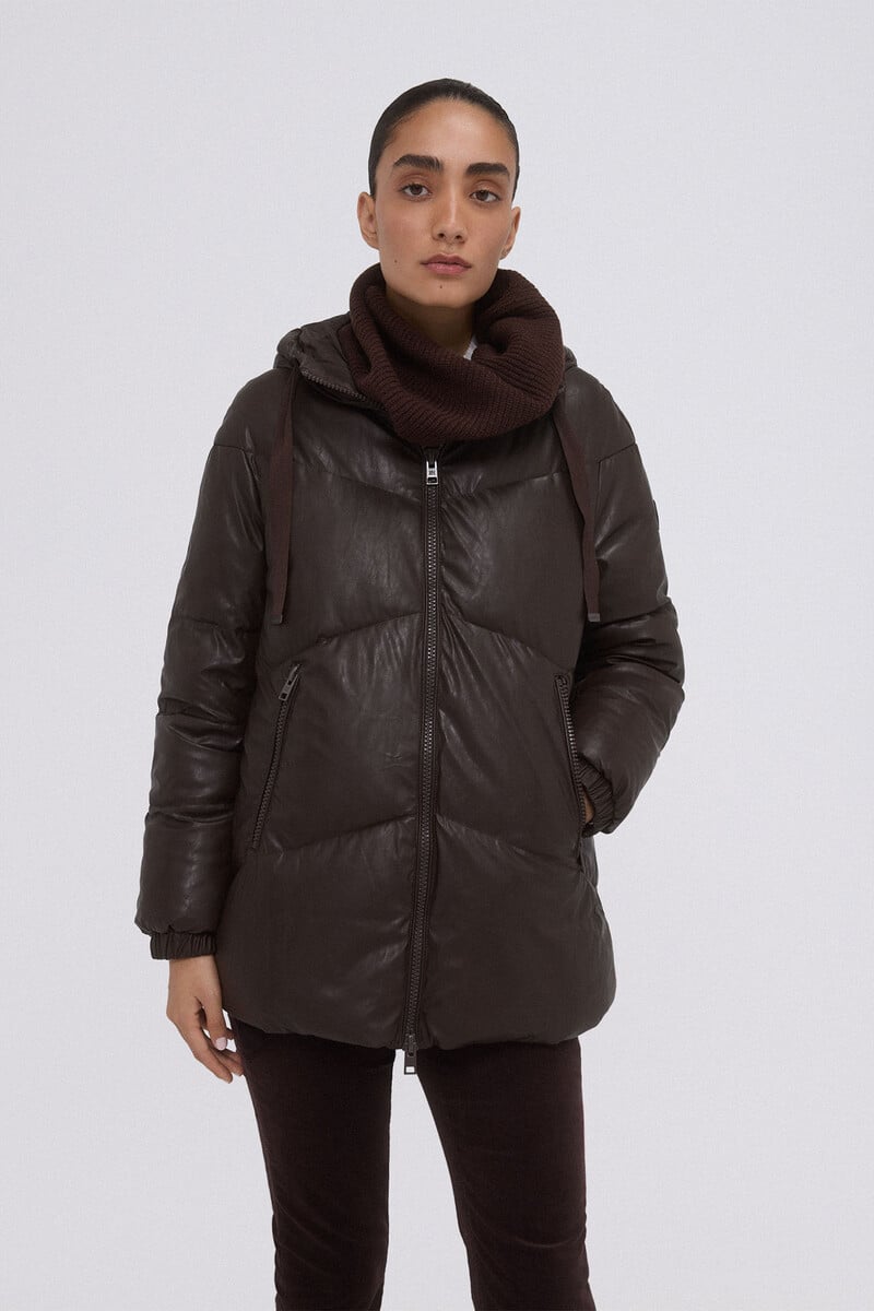 Pedro Del Hierro Parka Corta Con Capucha