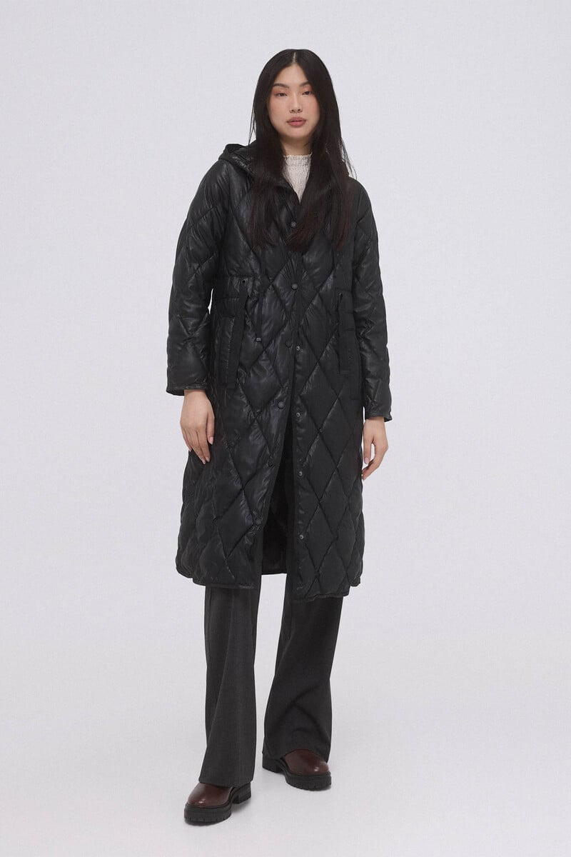 Pedro Del Hierro Parka Larga Con Capucha