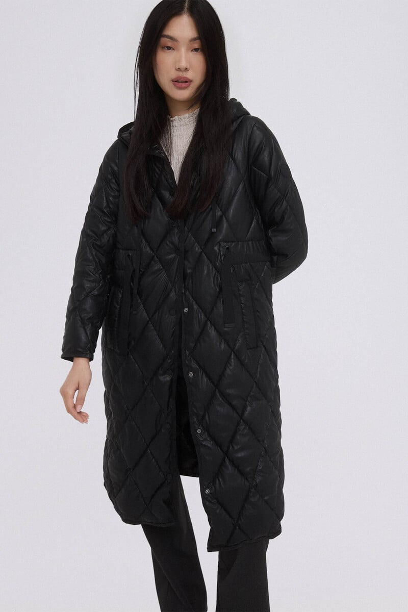 Pedro Del Hierro Parka Larga Con Capucha