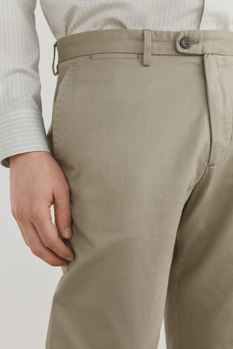 Pedro Del Hierro Patalón Chino Lino Regular Fit