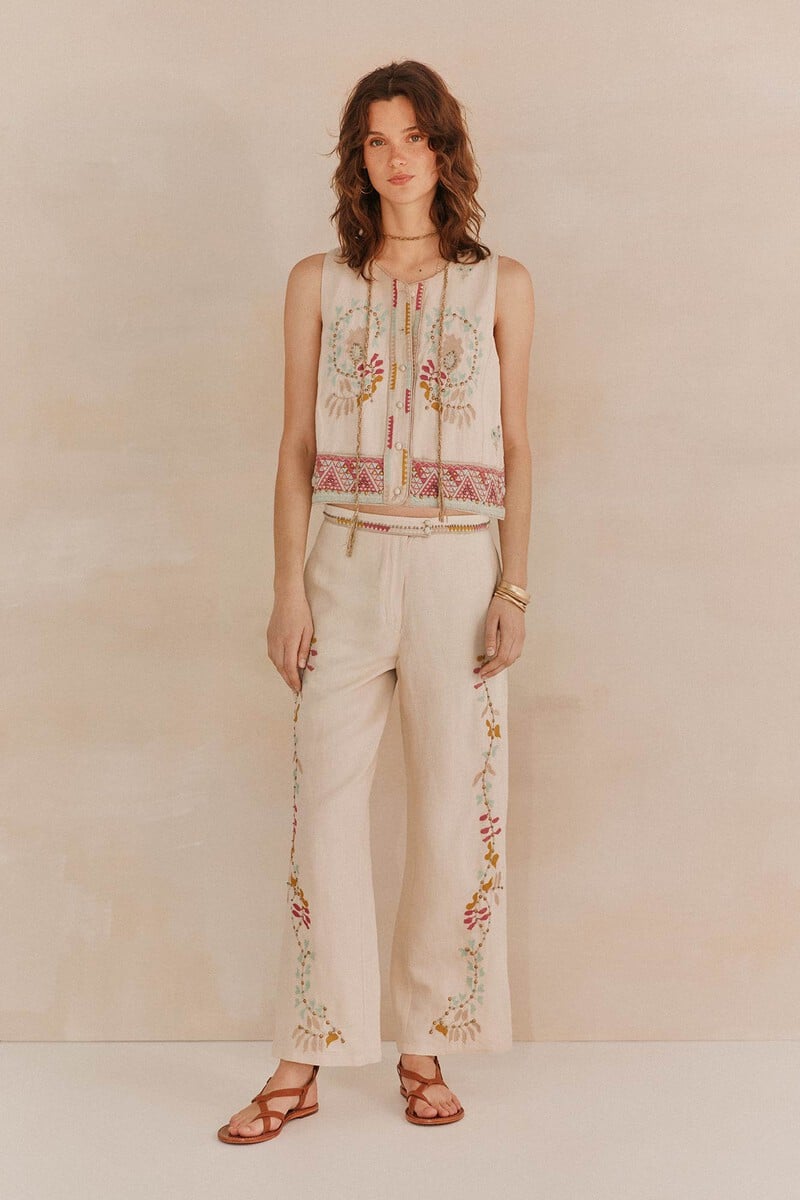 Pedro Del Hierro Paula. Pantalones Bordados