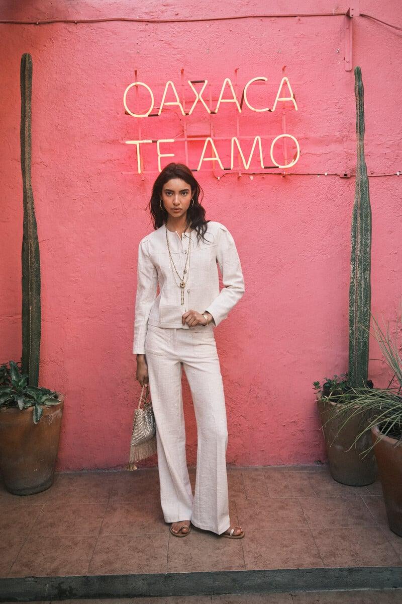 pedro del hierro Paula. Pantalones jaquard