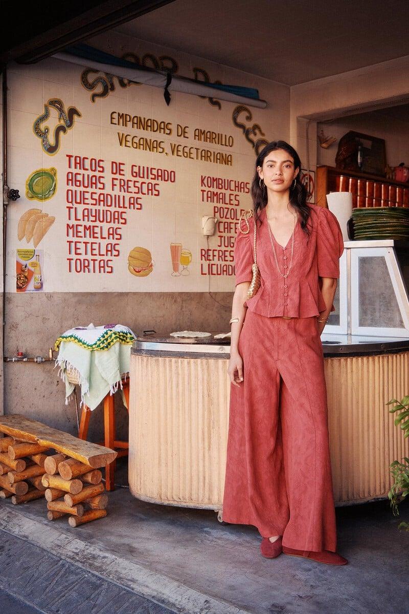 pedro del hierro Pelia. Pantalones jacquard