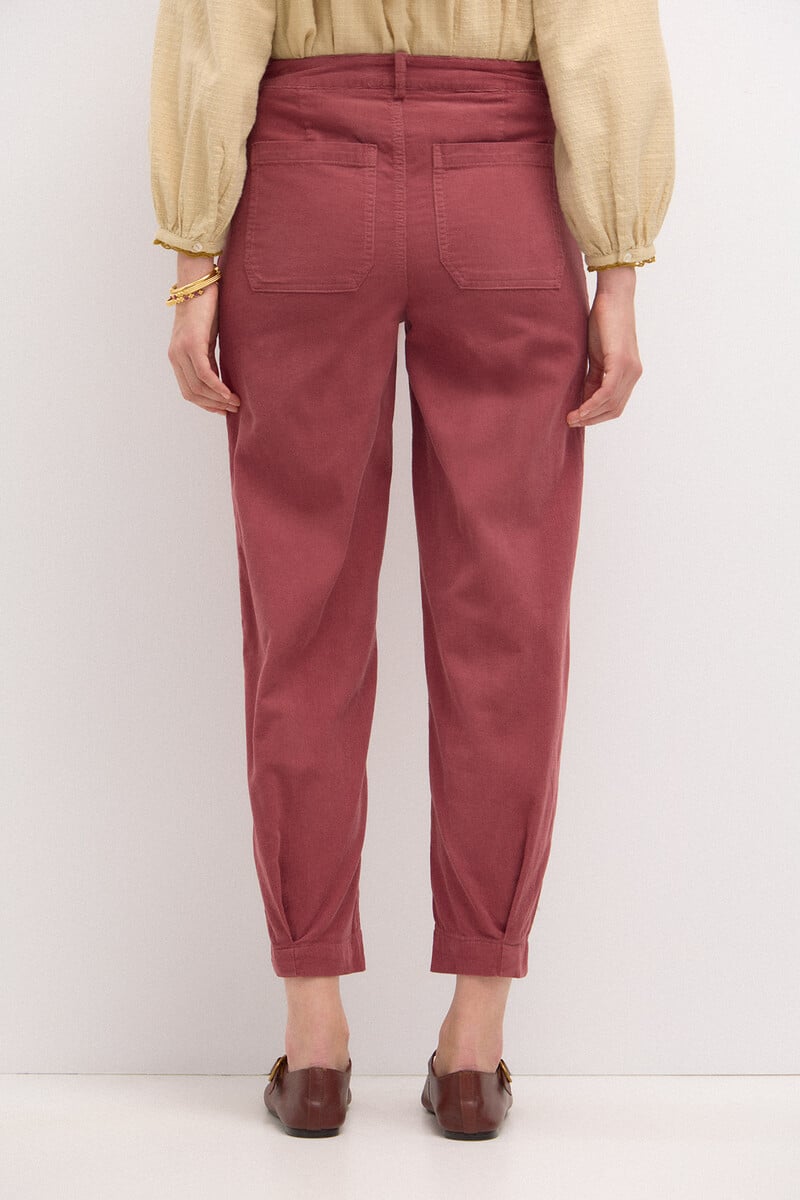 Pedro Del Hierro Pepa. Pantalón De Pana Con Pinzas