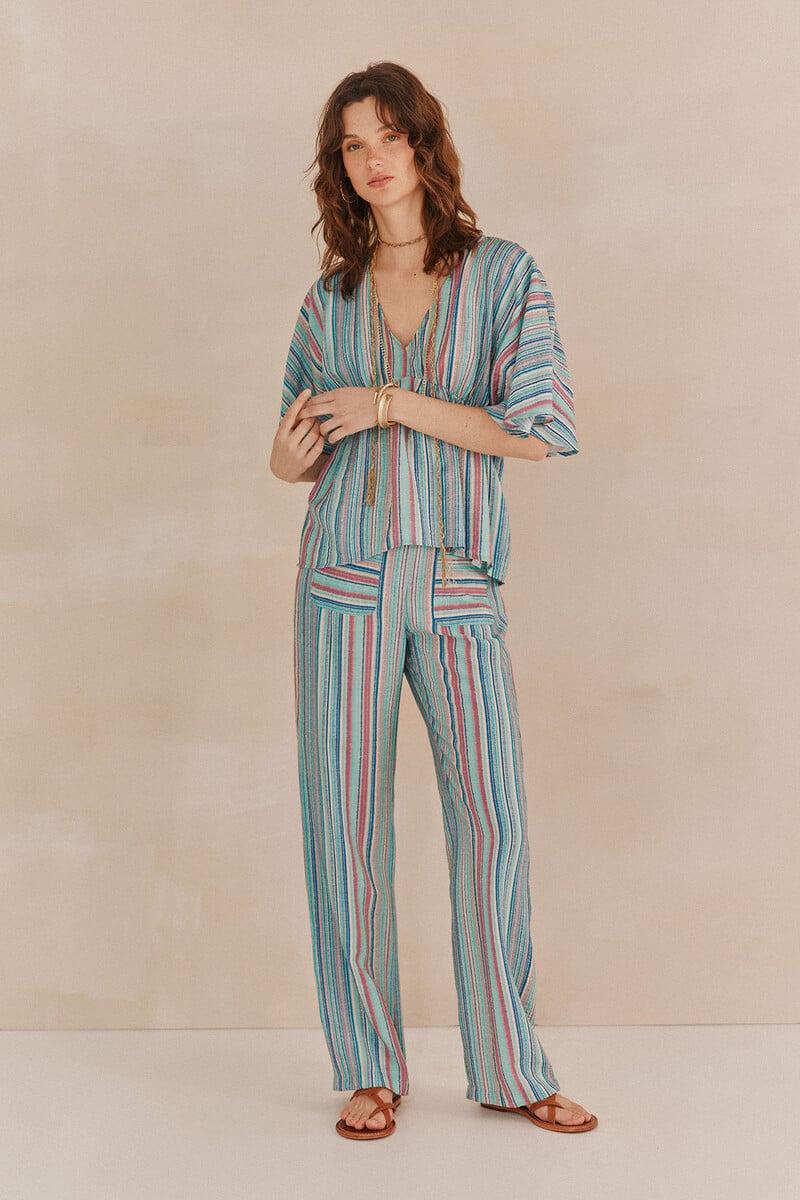 Pedro Del Hierro Perla. Pantalones Estampados