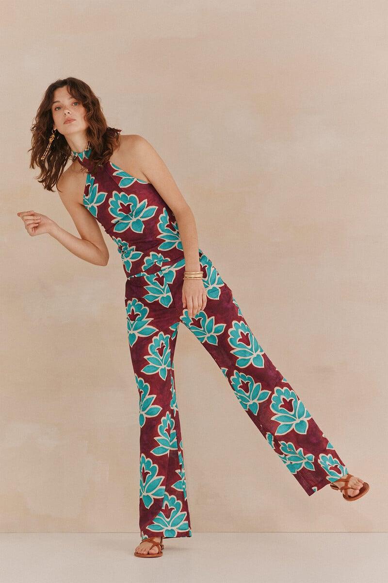 pedro del hierro Poline. Pantalones estampados