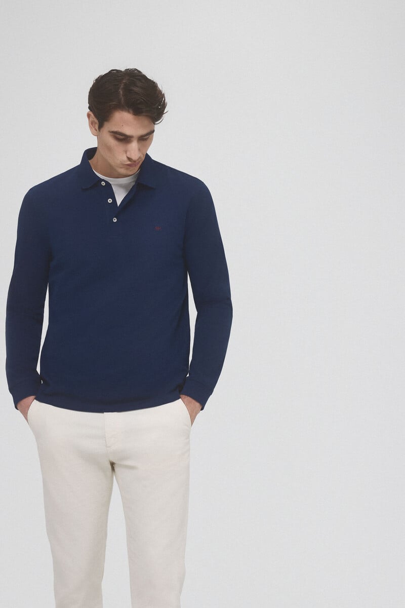 Pedro Del Hierro Polo Básico Piqué Manga Larga