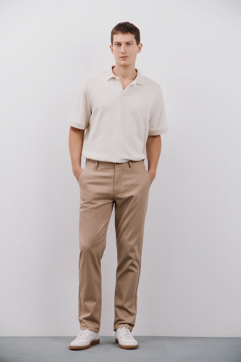 pedro del hierro Polo cuello abierto