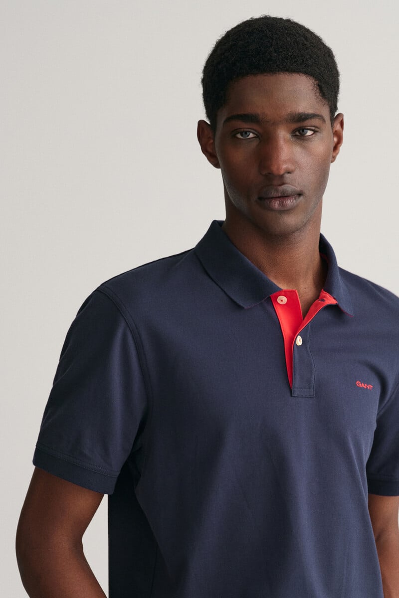 Pedro Del Hierro Polo De Piqué En Contraste
