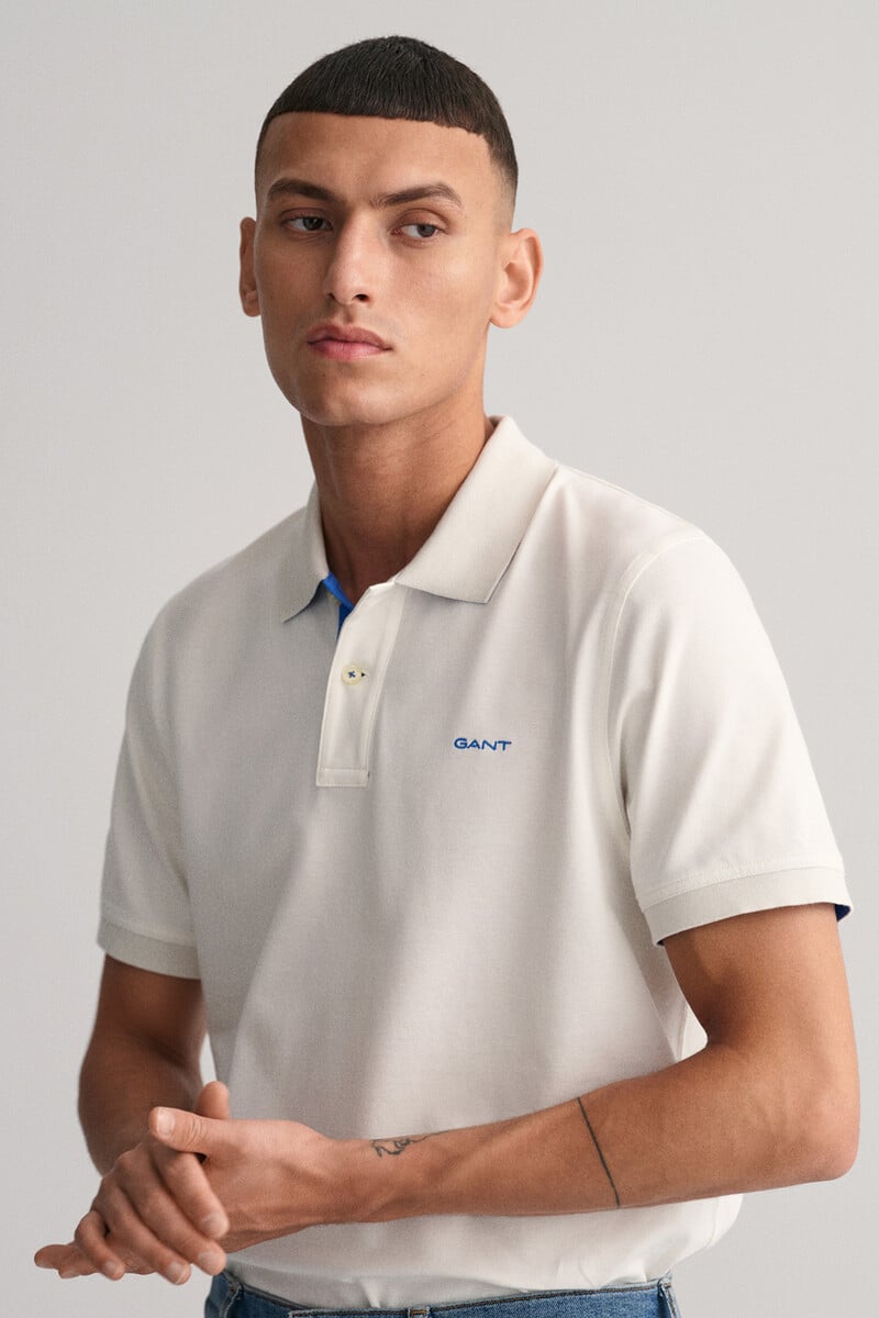 pedro del hierro Polo de piqué en contraste