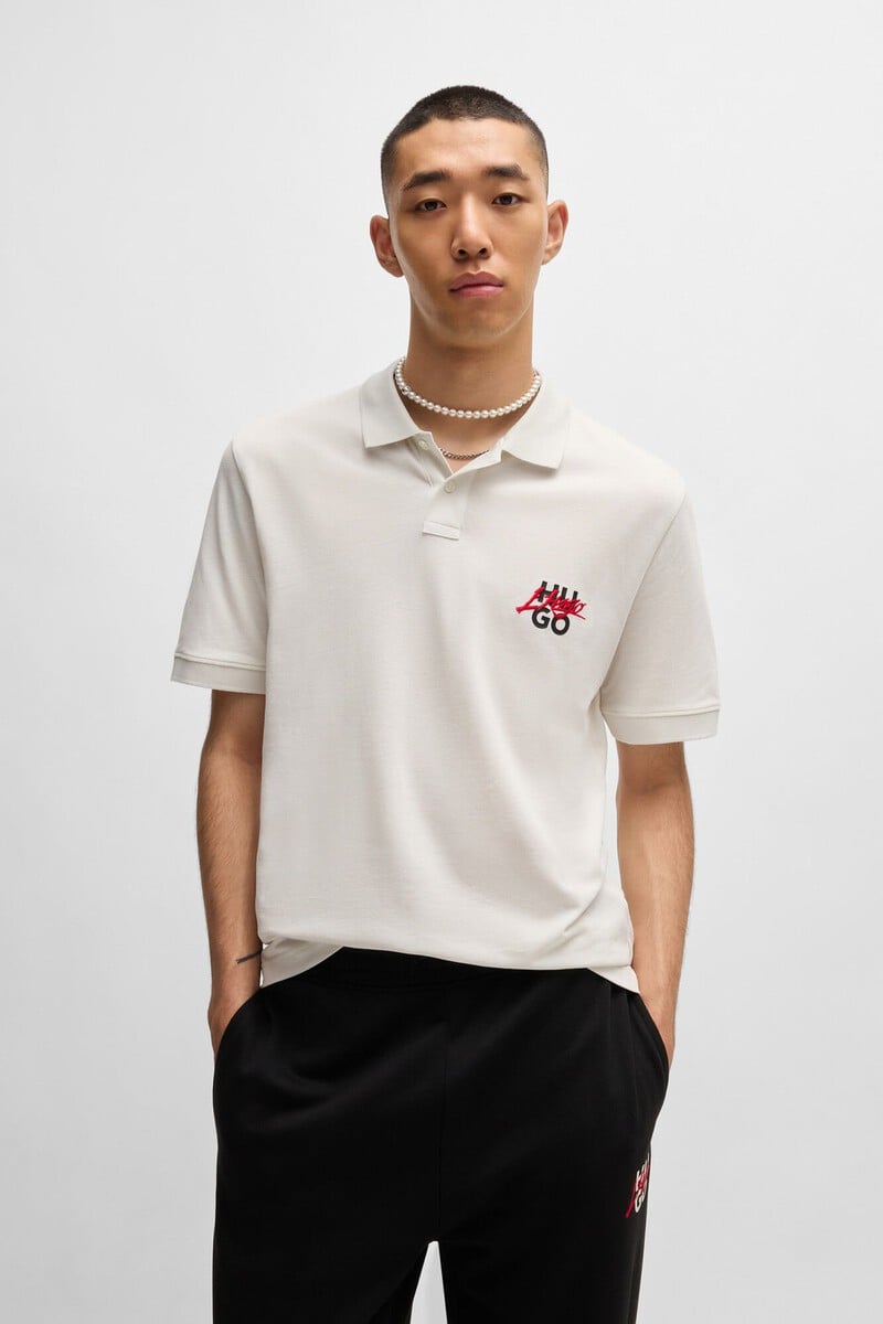 pedro del hierro Polo manga corta