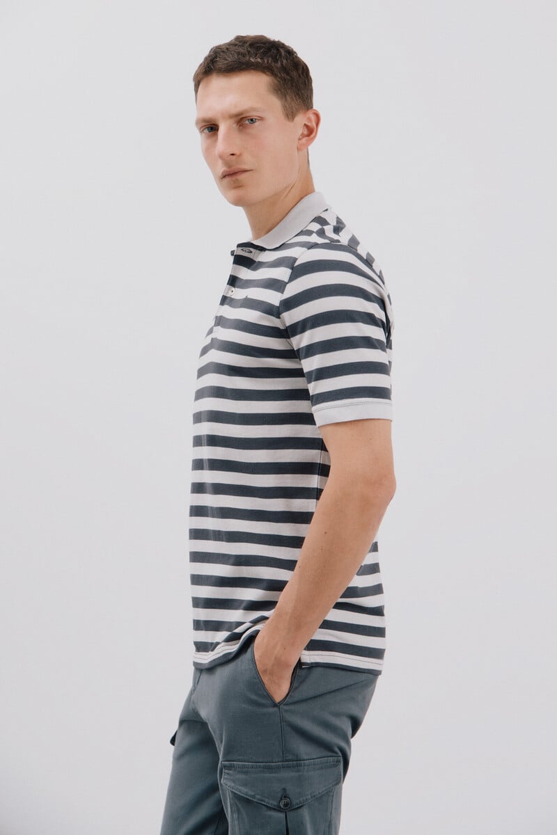 Pedro Del Hierro Polo Piqué De Rayas