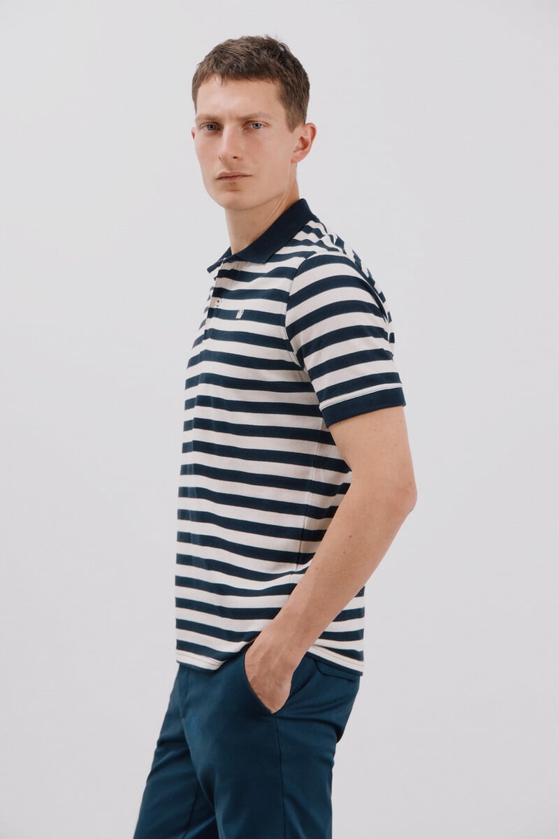 Pedro Del Hierro Polo Piqué De Rayas