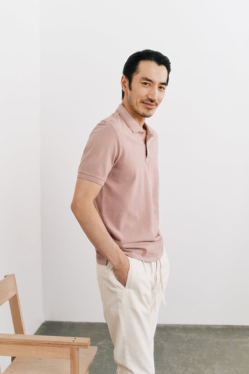 Pedro Del Hierro Polo Pique Lavado Bordado Avión