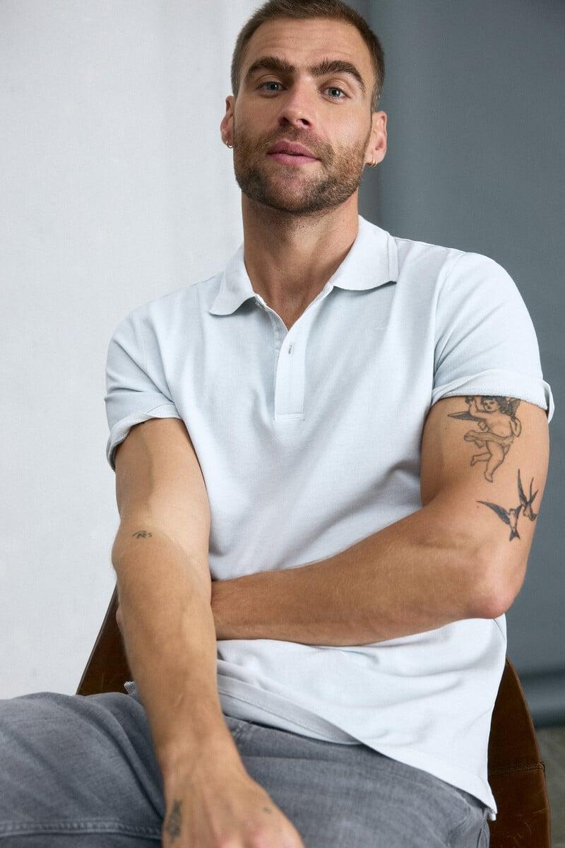 Pedro Del Hierro Polo Pique Lavado Bordado Avión