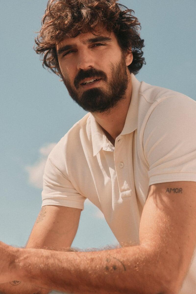 Pedro Del Hierro Polo Pique Lavado Bordado Avión