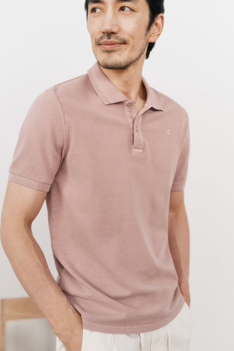 pedro del hierro Polo pique lavado bordado avión