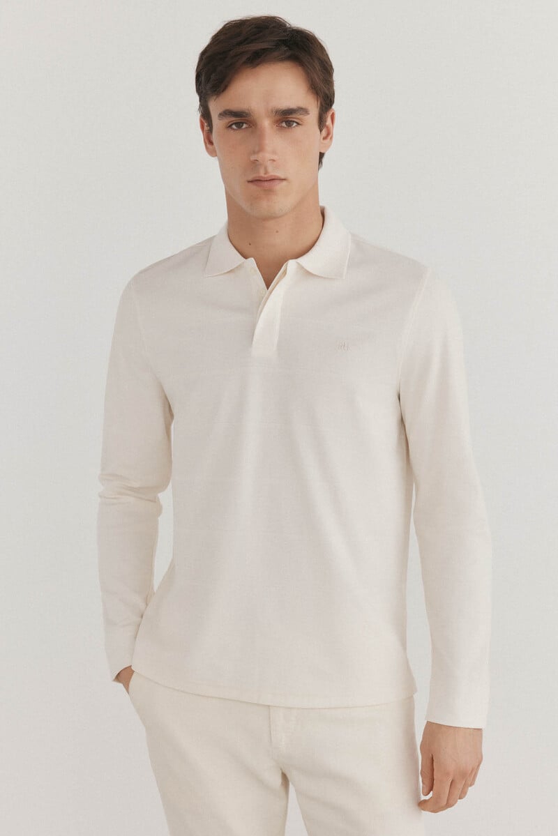 Pedro Del Hierro Polo Piqué Manga Larga