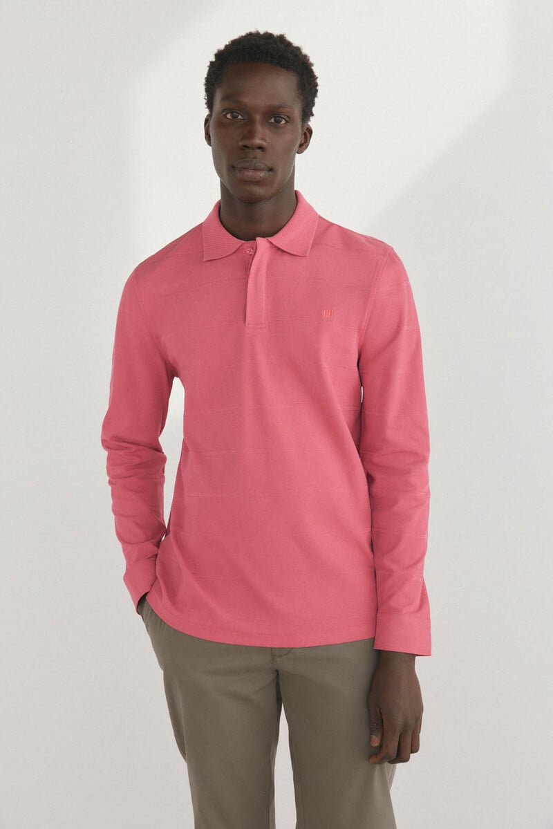 Pedro Del Hierro Polo Piqué Manga Larga