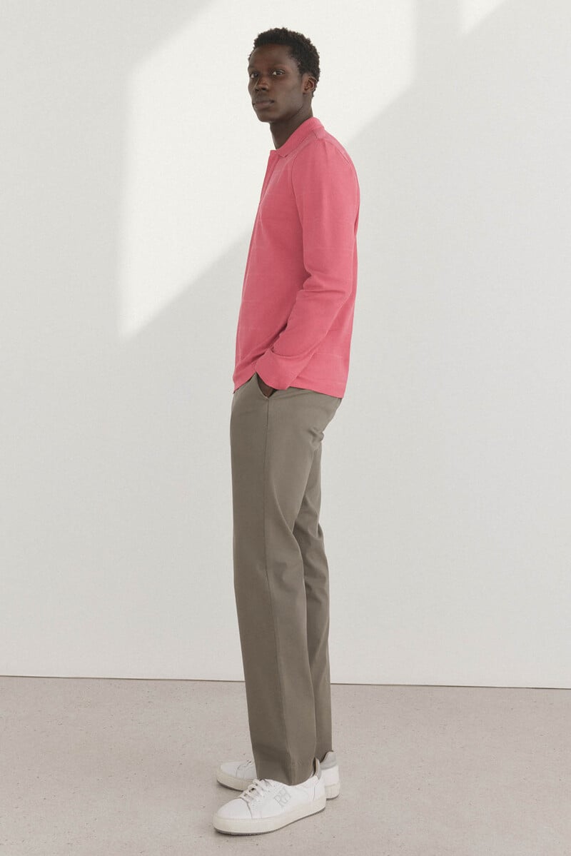 Pedro Del Hierro Polo Piqué Manga Larga