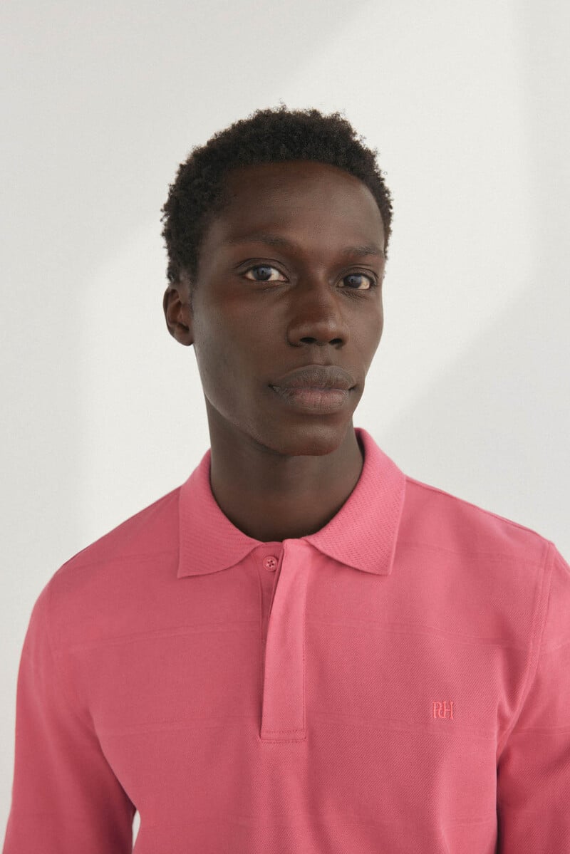 pedro del hierro Polo piqué manga larga