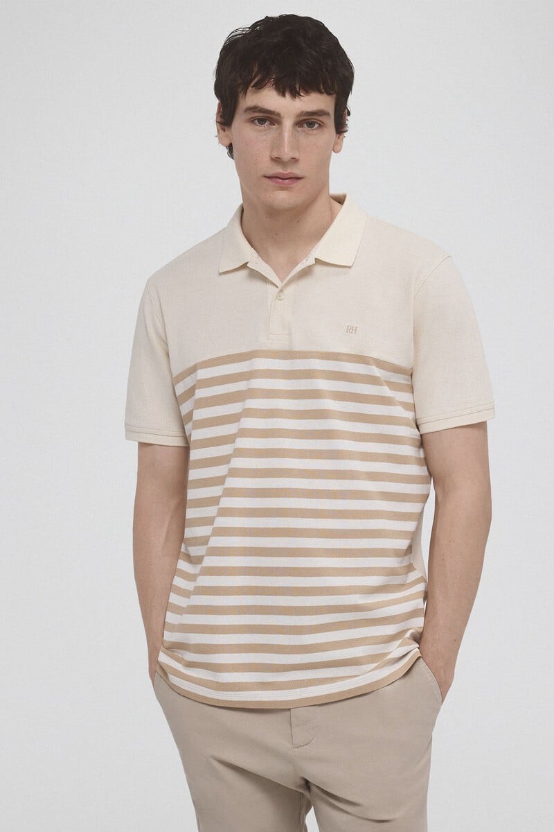 Pedro Del Hierro Polo Piqué Rayas Fantasía