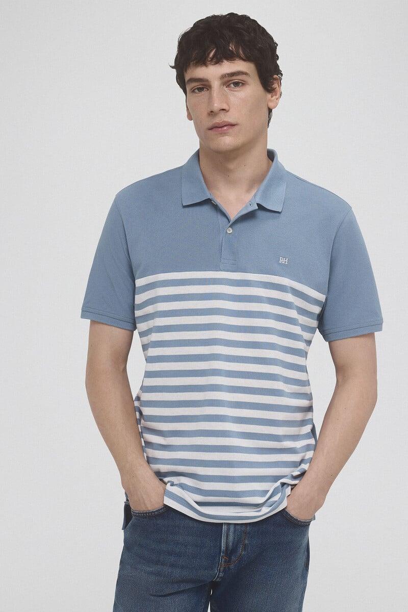 Pedro Del Hierro Polo Piqué Rayas Fantasía