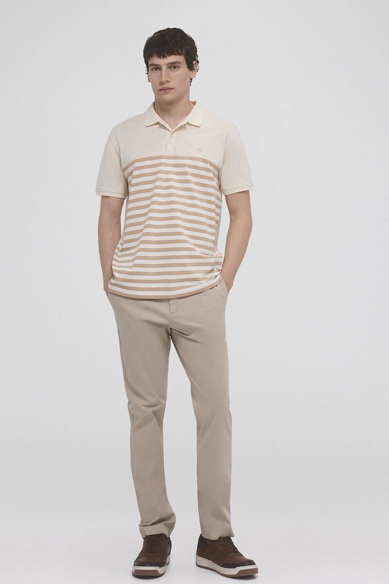 pedro del hierro Polo piqué rayas fantasía