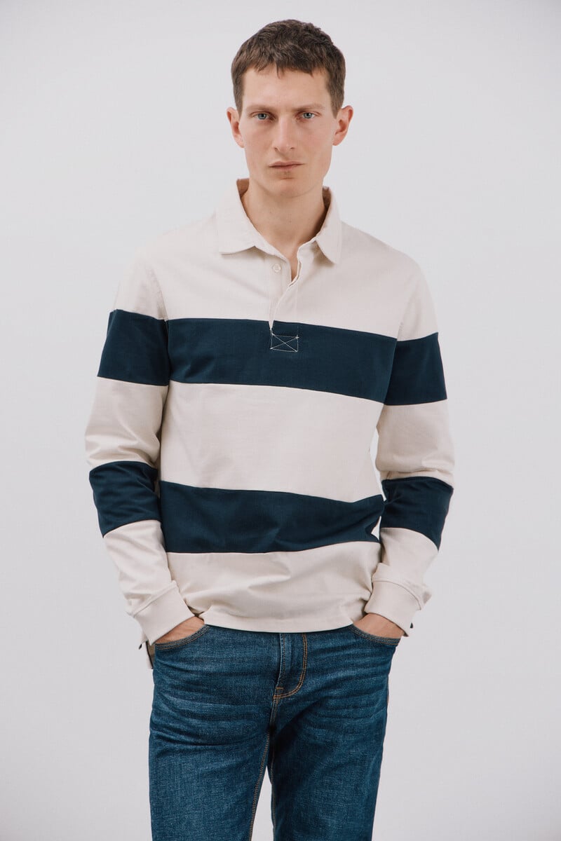 Pedro Del Hierro Polo Rugby Rayas