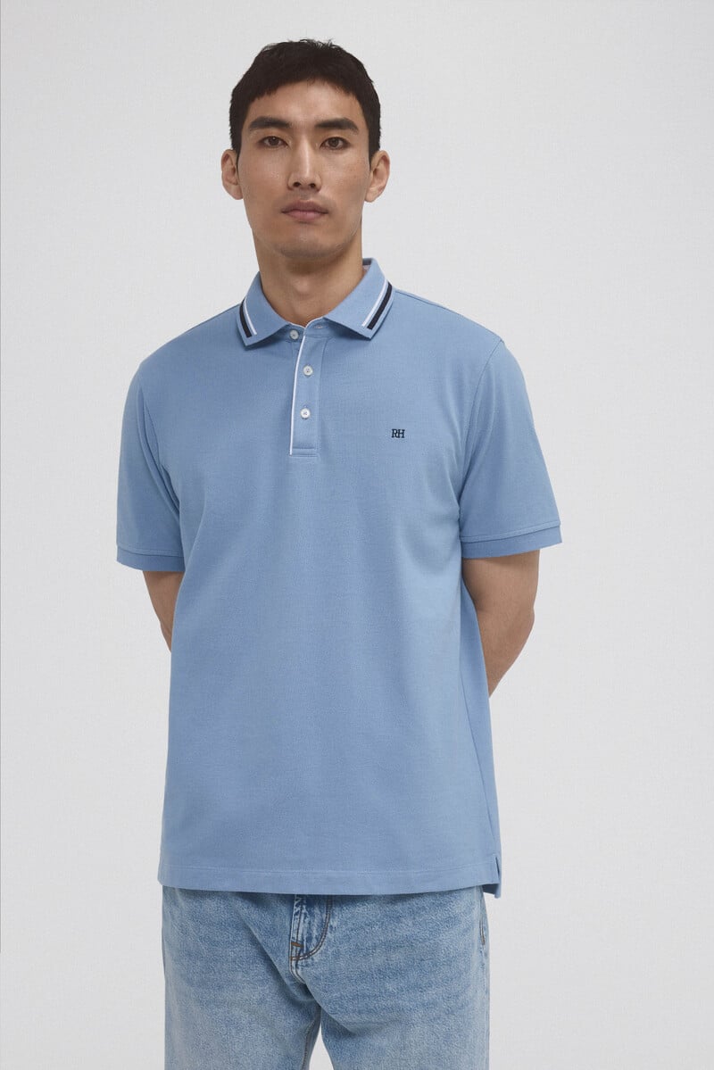 Pedro Del Hierro Polo Tips En Cuello