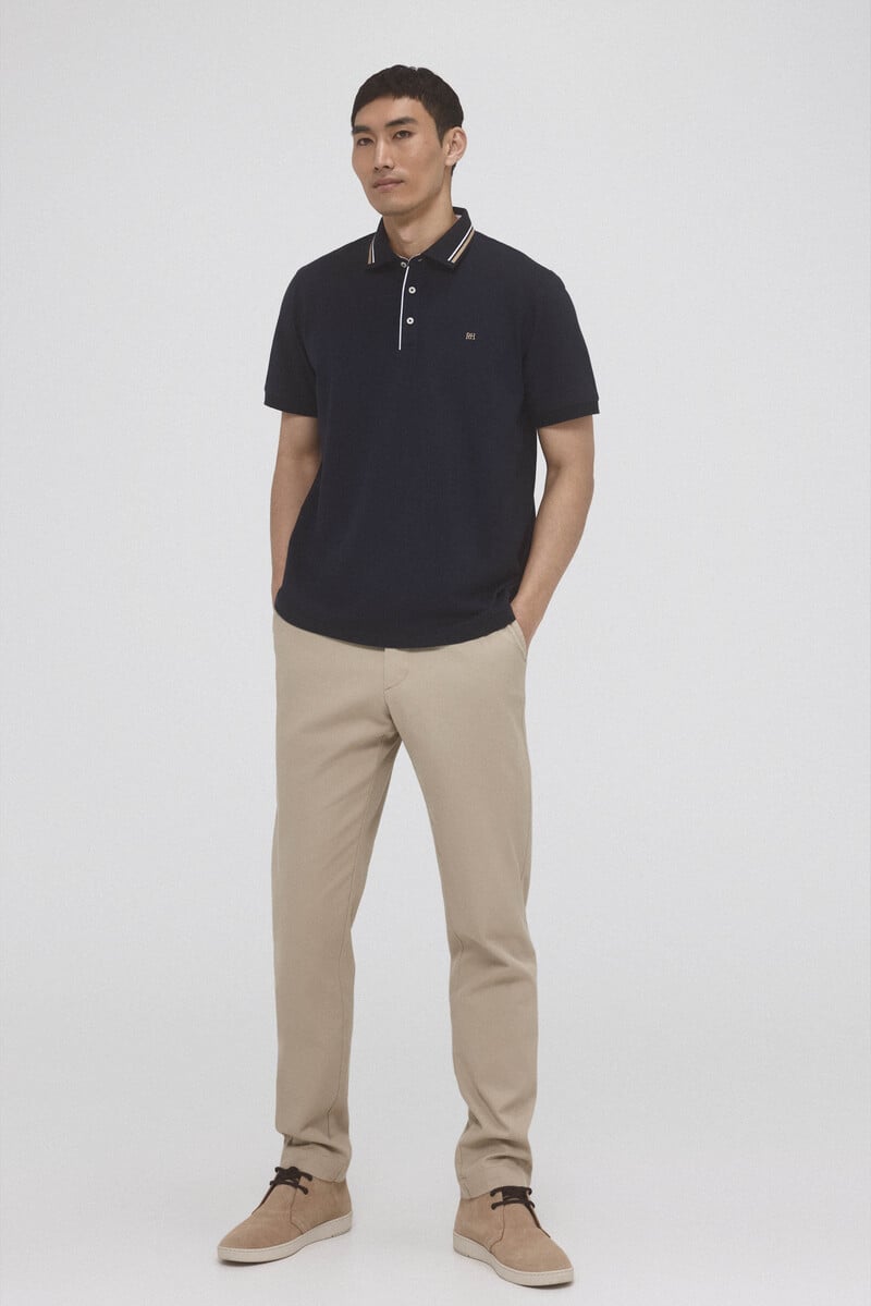 Pedro Del Hierro Polo Tips En Cuello
