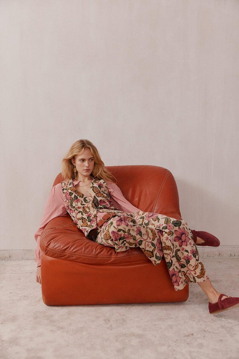 pedro del hierro Priscila. Pantalones estampados