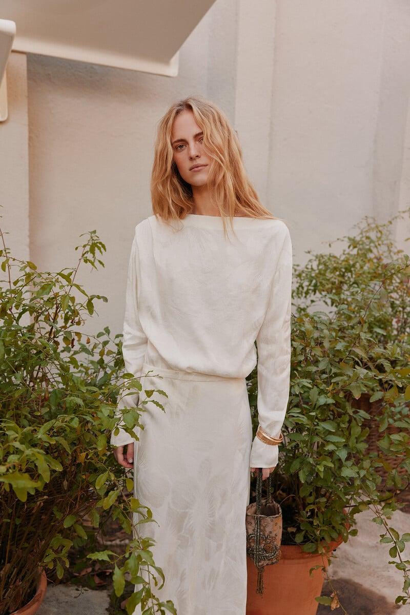 Pedro Del Hierro Rocío. Falda Jacquard