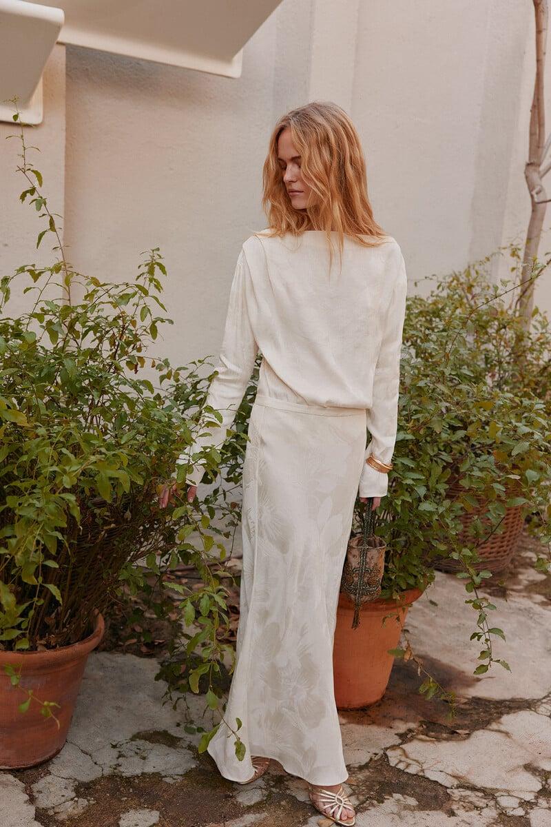 pedro del hierro Rocío. Falda jacquard