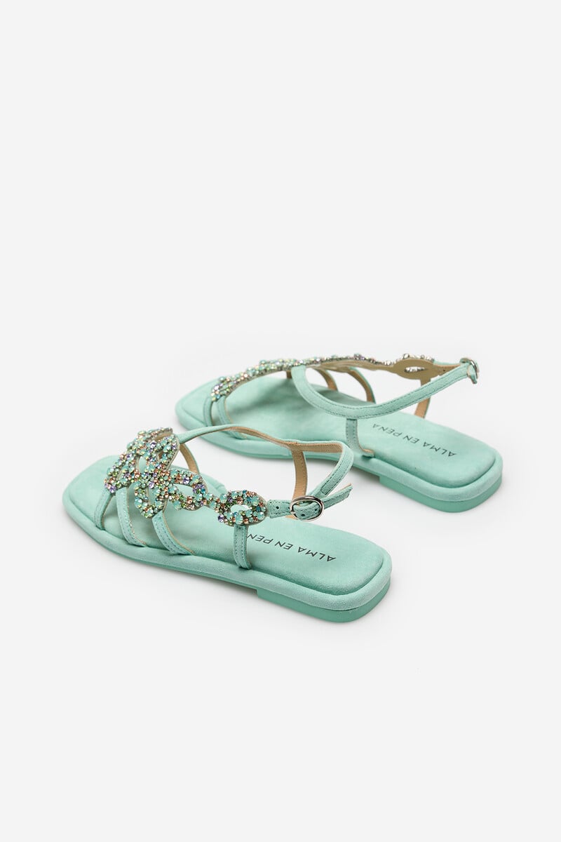 Pedro Del Hierro Sandalia Plana Cierre Hebilla