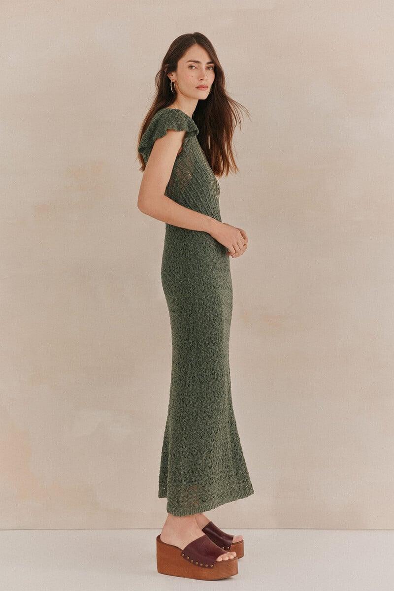 Pedro Del Hierro Sella. Vestido Punto Midi