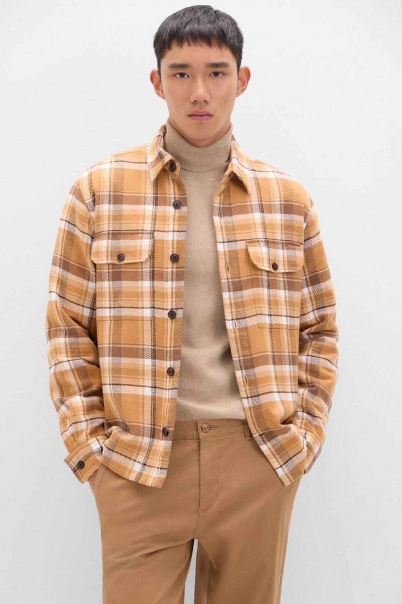 pedro del hierro Sobrecamisa acolchada cuadros