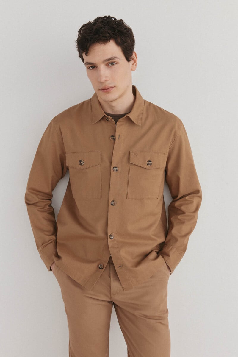 pedro del hierro Sobrecamisa algodón lino