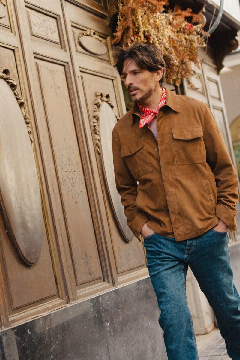 Pedro Del Hierro Sobrecamisa Ante