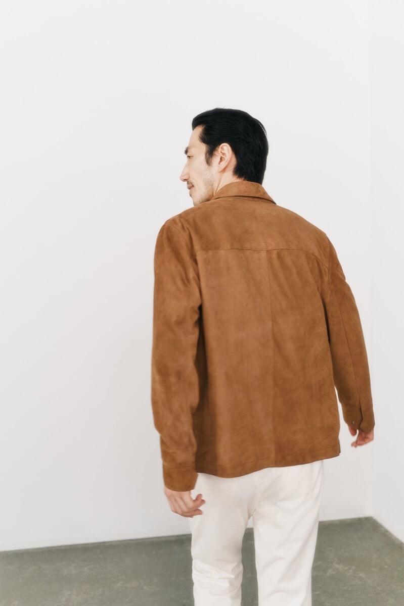 Pedro Del Hierro Sobrecamisa Ante