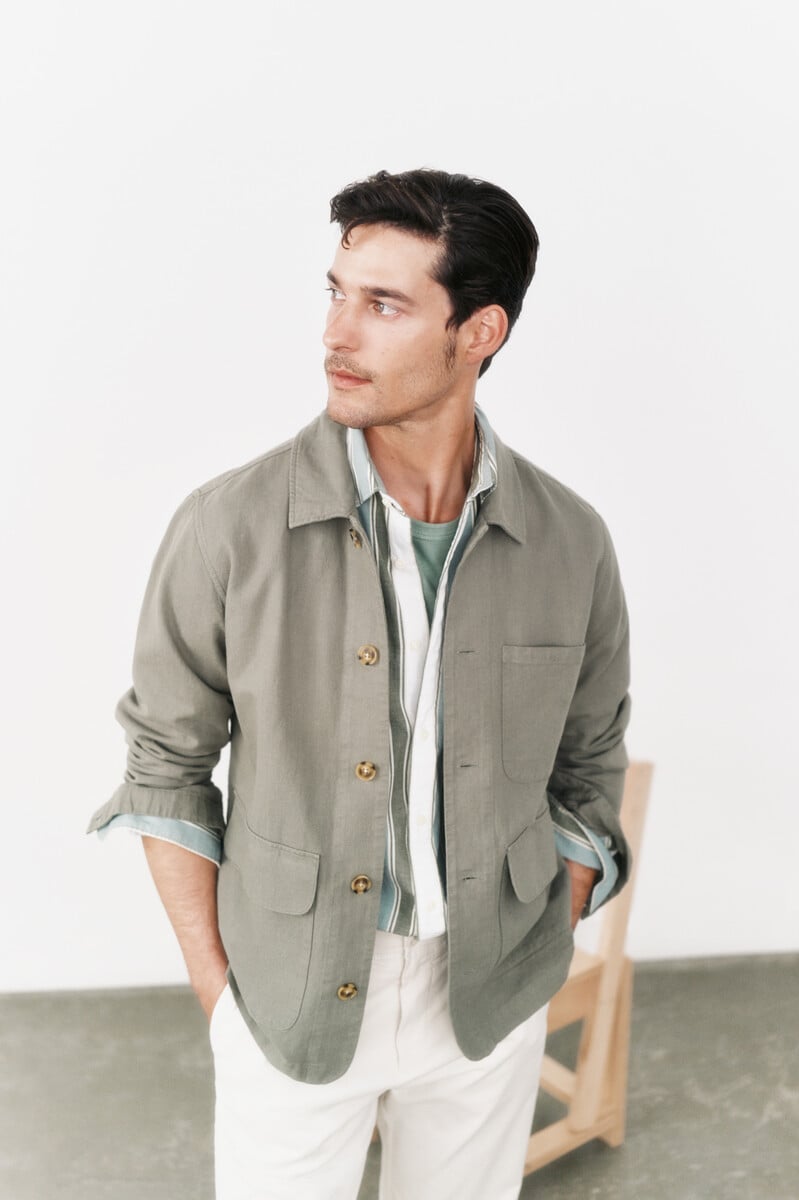 Pedro Del Hierro Sobrecamisa De Algodón Lino