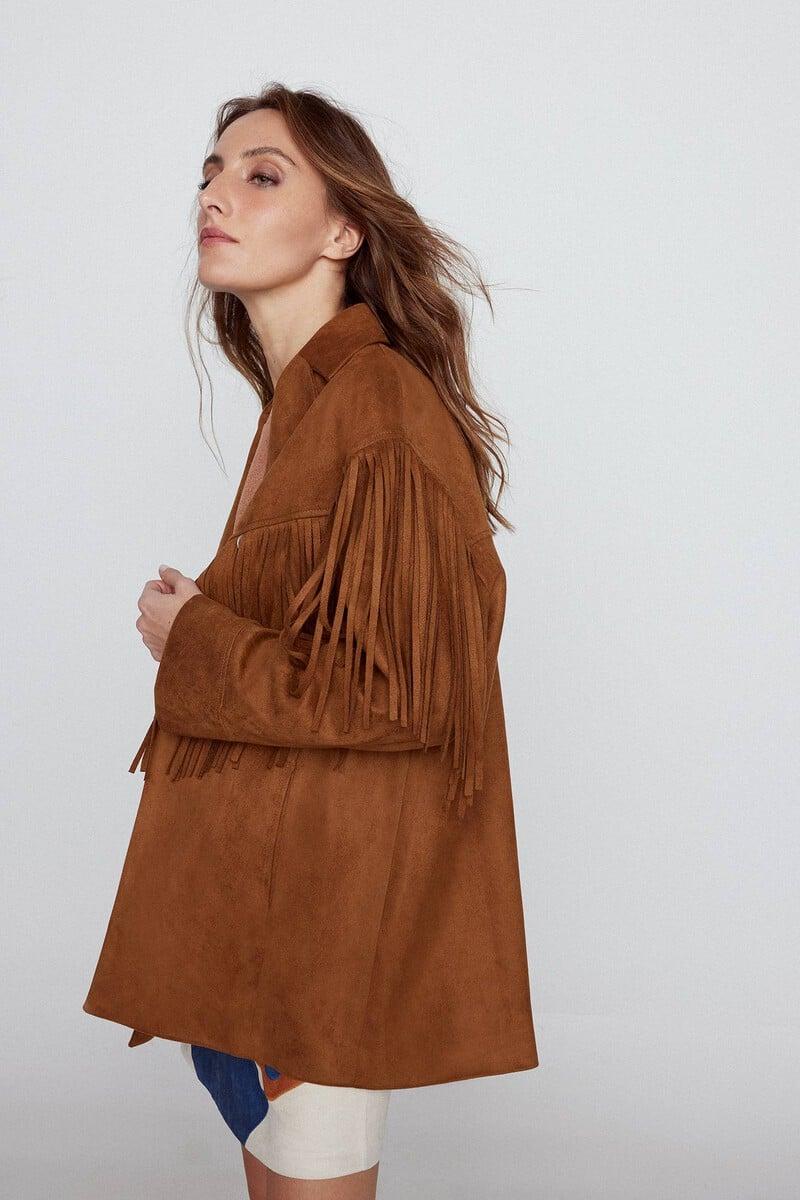 Pedro Del Hierro Sobrecamisa Flecos Efecto Ante