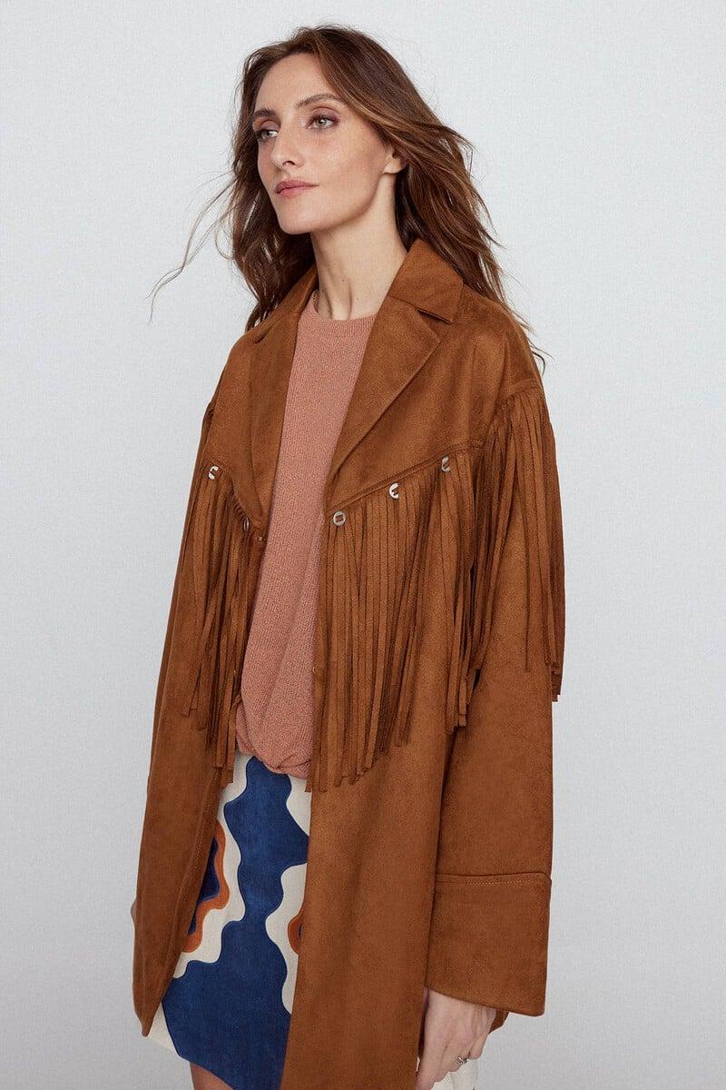 Pedro Del Hierro Sobrecamisa Flecos Efecto Ante