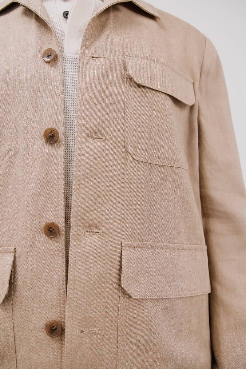 Pedro Del Hierro Sobrecamisa Lino Y Tencel