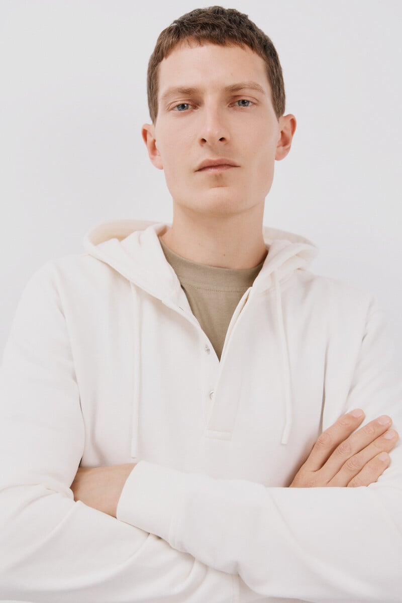 Pedro Del Hierro Sudadera Capucha Con Botones